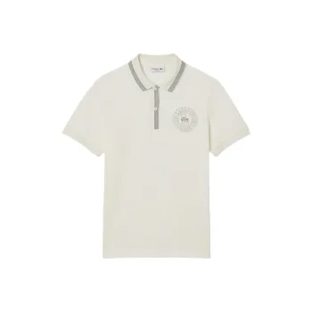 LACOSTE Badge print Polo Shirt