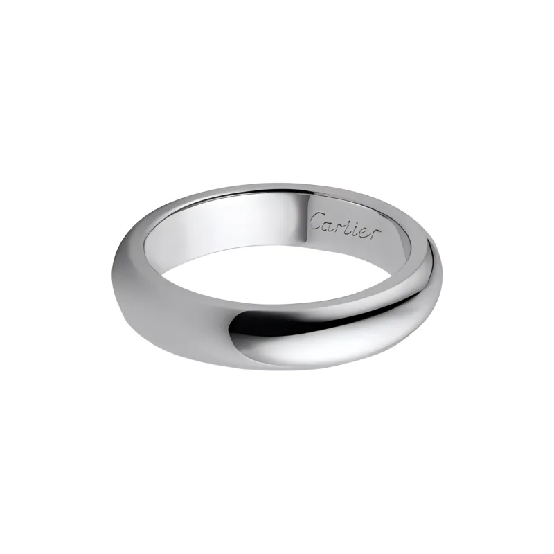 CARTIER Platinum Rings Men's Silver-1