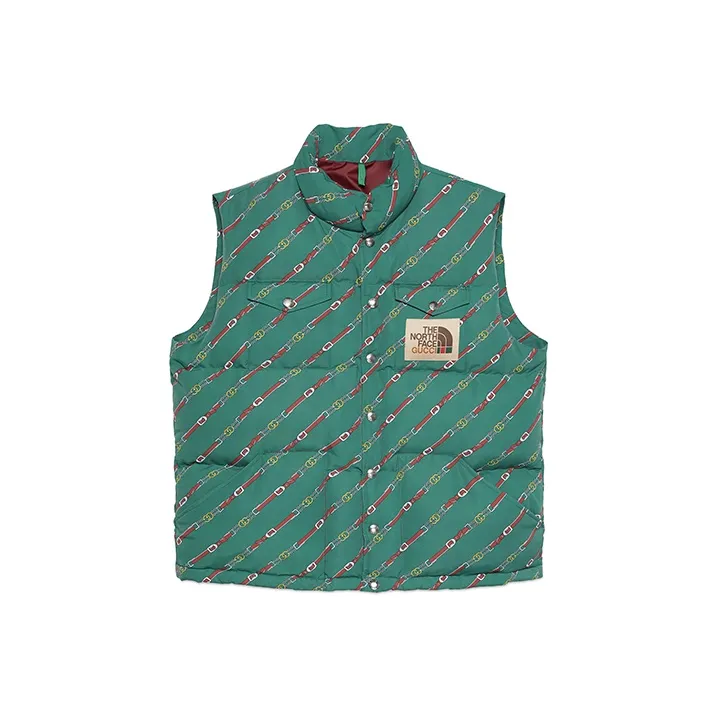 The North Face X GUCCI Vests Unisex Green-0