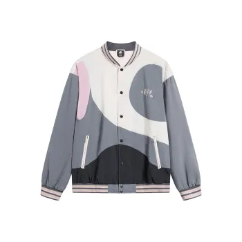 LiNing Badfive Jacket Men's Moonlight Gray Shadow Gray Black