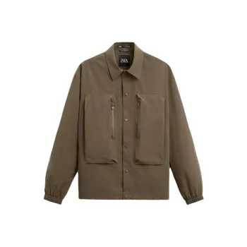 ZARA Jackets Men Tan
