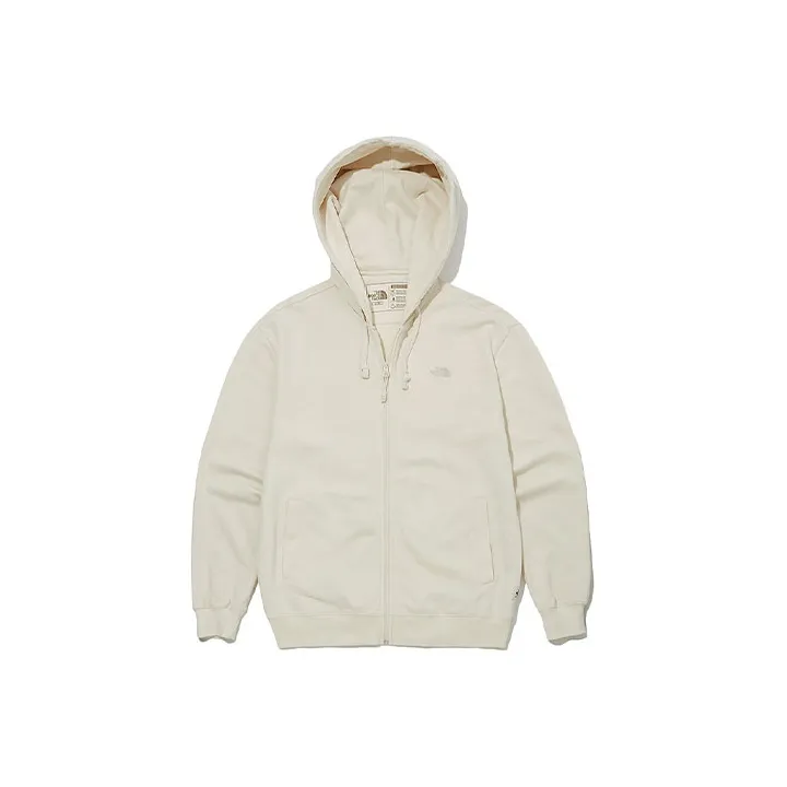 THE NORTH FACE Undyed Hood Zip Up Jackets Coats Unisex Beige-0