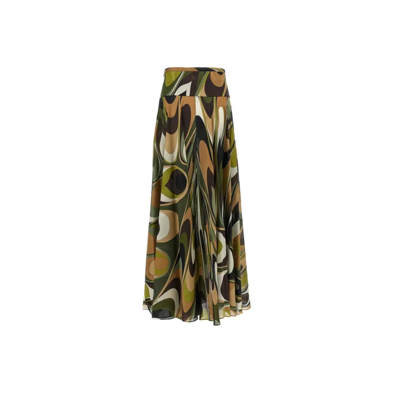 EMILIO PUCCI Onde print Maxi Skirt-1