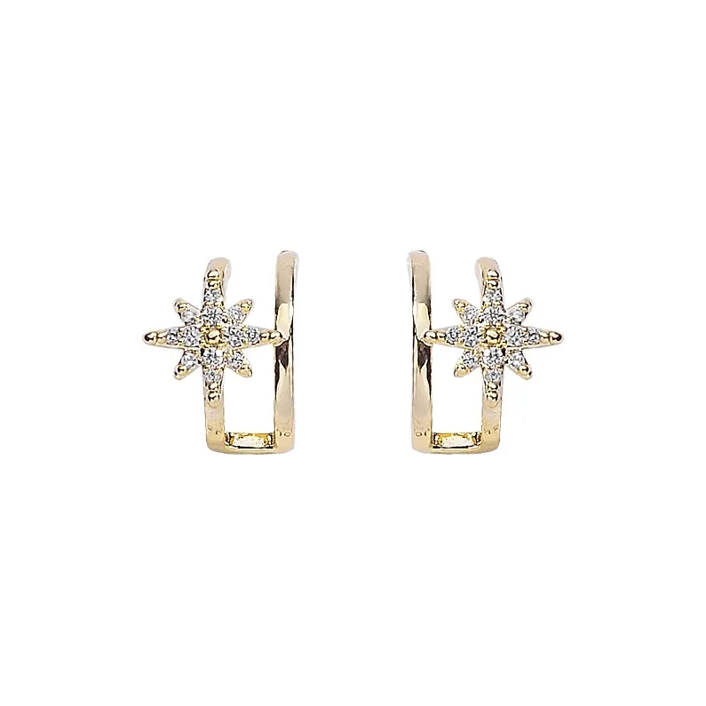 WAW Gold Plated Copper Earrings Women's-0