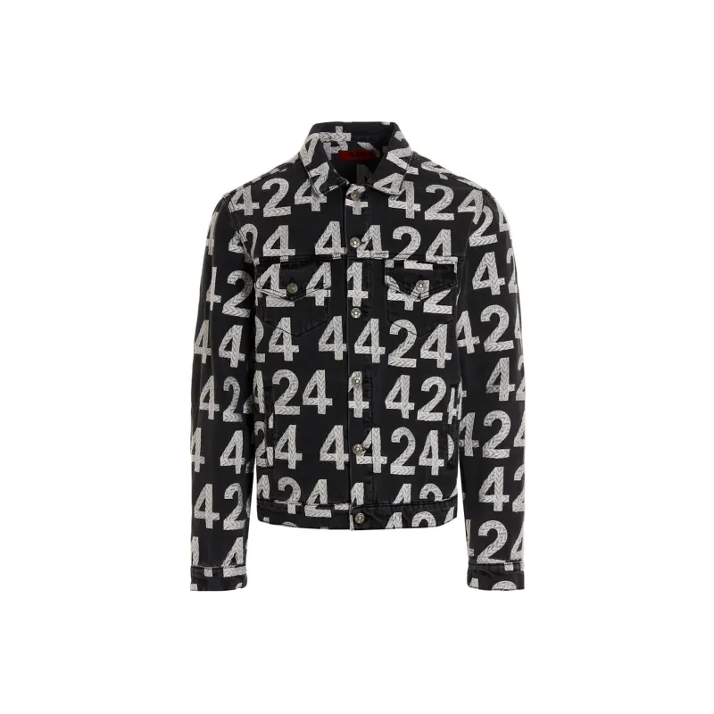 424 Logo print Cotton blend Denim Jacket-0