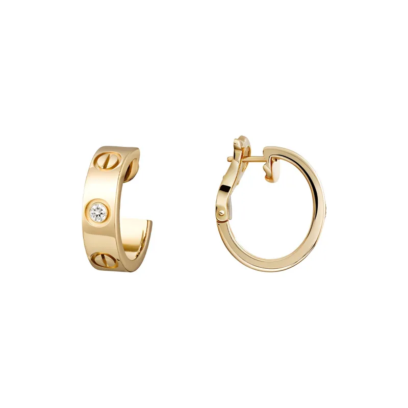 CARTIER Diamond Earrings Women's-1