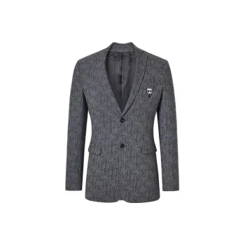 KARL LAGERFELD SS23 Business Suits Coats Men's Heather Gray