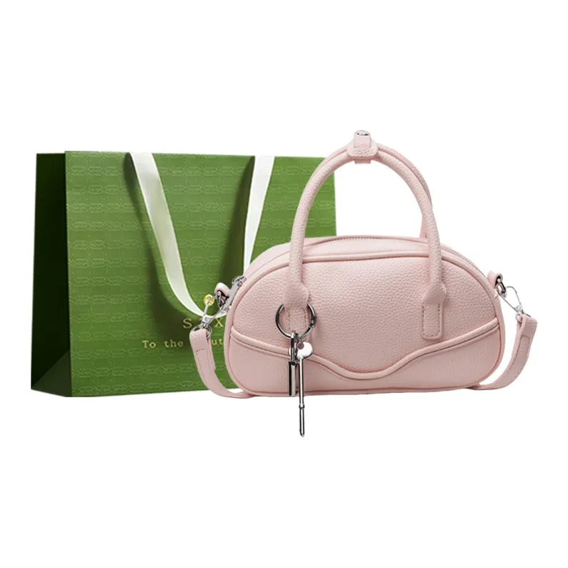 Three Ducklings PU One Shoulder Handbag Women's Ecru/Pink/Yellow/Black-4