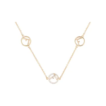FENDI Metal Necklaces Women's Gold