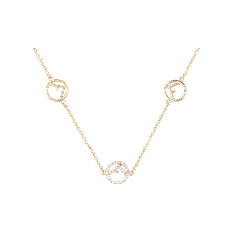 FENDI Metal Necklaces Women's Gold-0