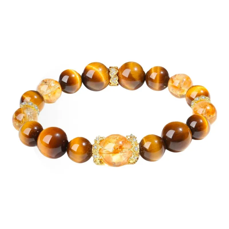 CMFY Tiger's Eye Stone Jade Bracelets Unisex-6