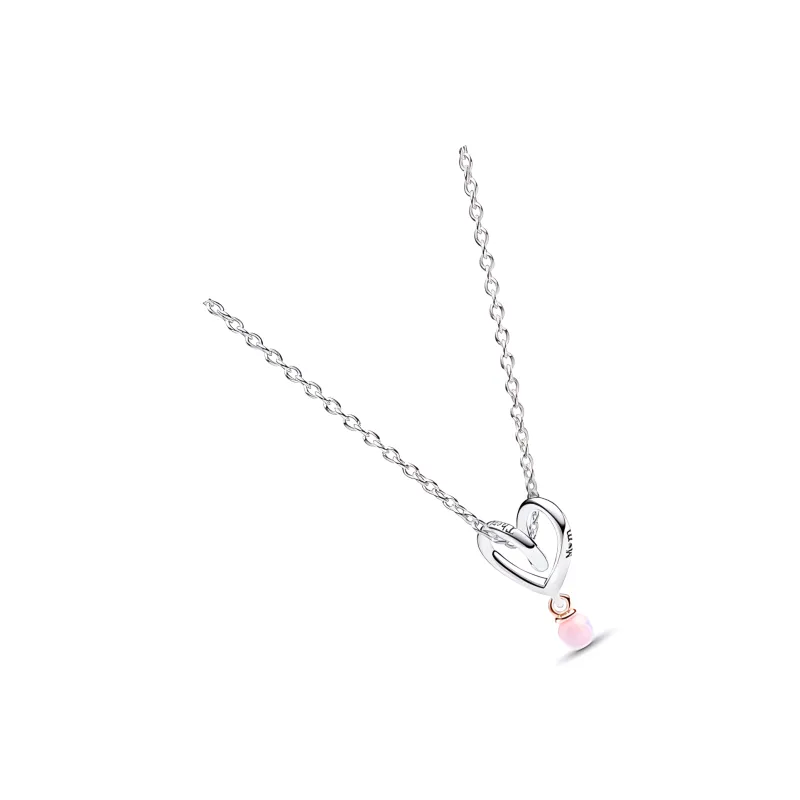 Pandora Alloy, Gold Plated 925 Sterling Silver Necklaces Women's Silver-2