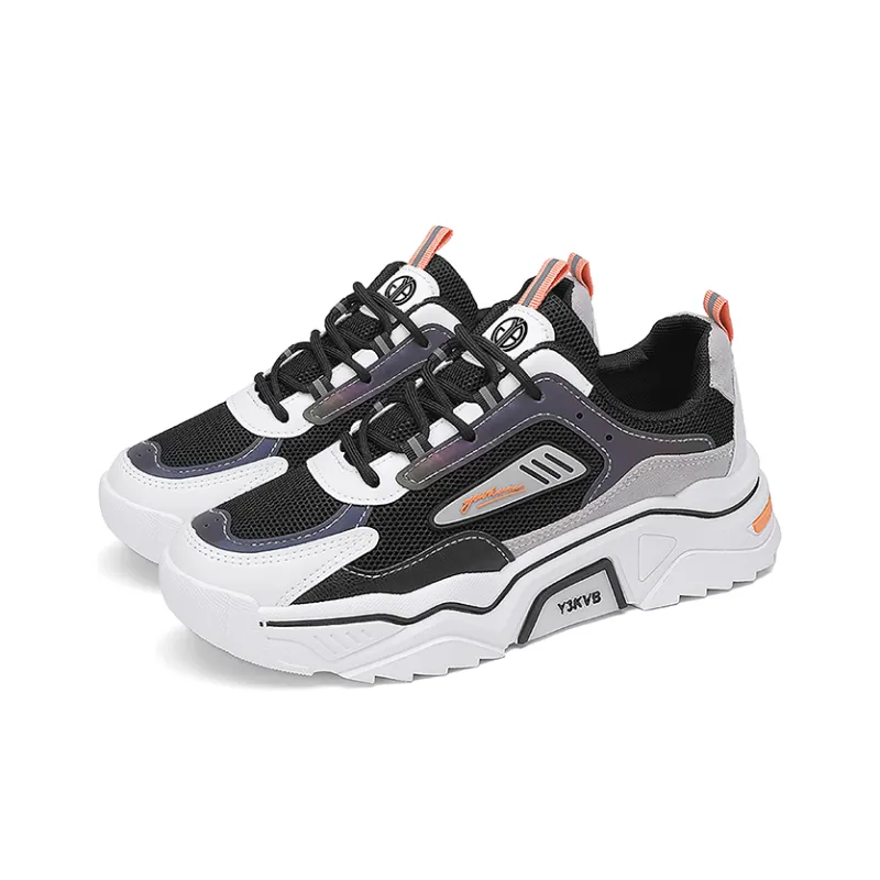 Yi Jiabao Slip Resistant, Abrasion Resistant, Breathable Low Top Chunky Sneakers Men's-2