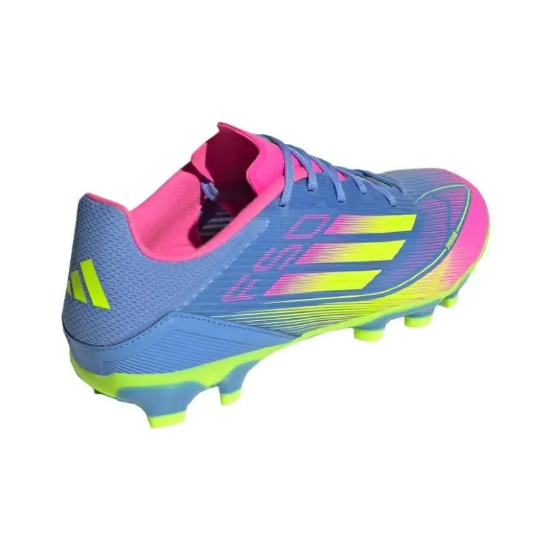 Adidas F50 League Soft Ground, Firm Ground, Artificial Ground Cushioning Slip Resistant Soccer Shoes Unisex Blue-1