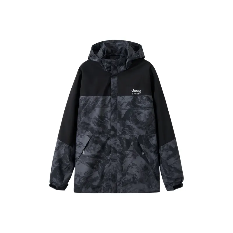 JEEP SPIRIT Outdoor Hiking Windproof Windbreaker Jacket Men's-3