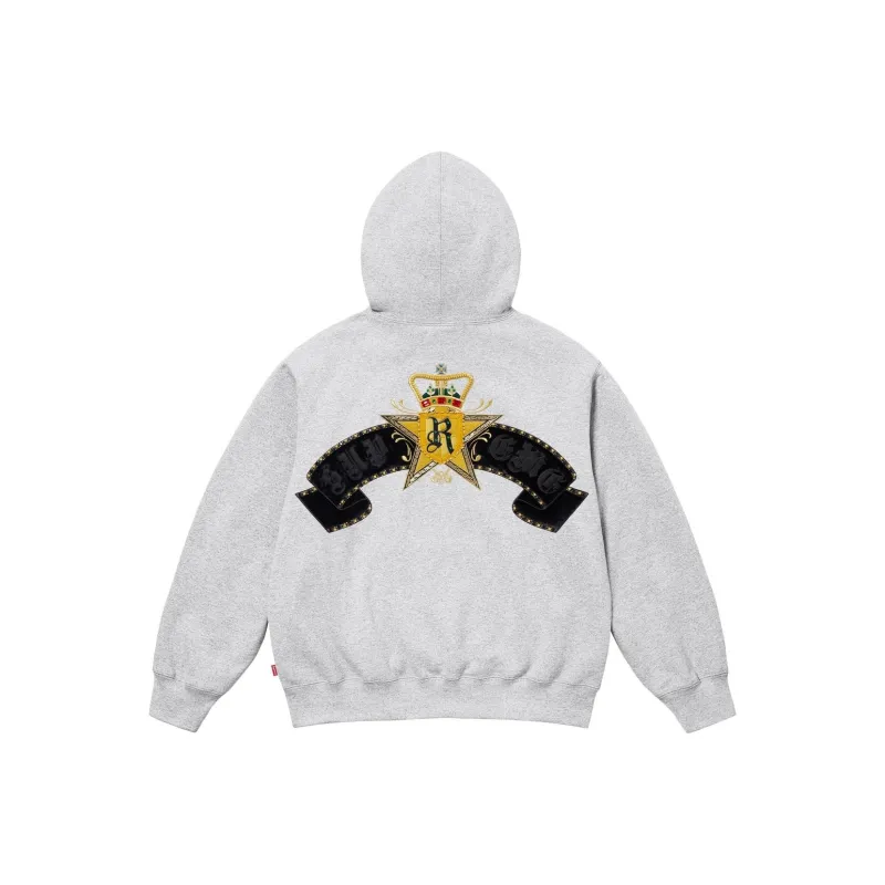 Supreme Crest Zip Up Hooded Sweatshirt-4