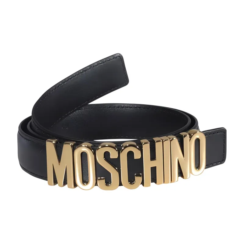 MOSCHINO Logo Lettering Buckle Belt-1