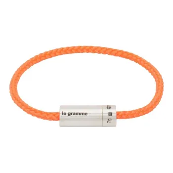 Le Gramme 7g Silver Nato Cable Bracelet