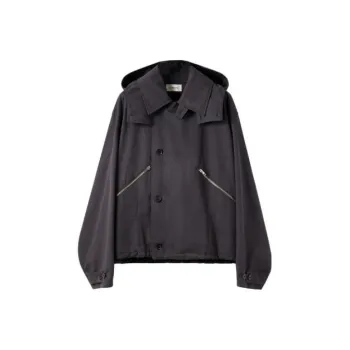 Lemaire Denim Jackets Unisex Zinc Gray