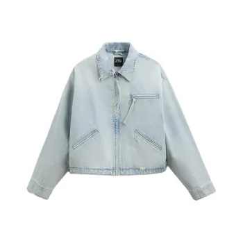 ZARA Jackets Coats Men's Light Blue