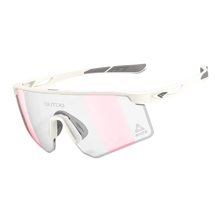 OUTDO Silicone TR90PPSU Irregular Shape Sunglasses Unisex Multicolor-12