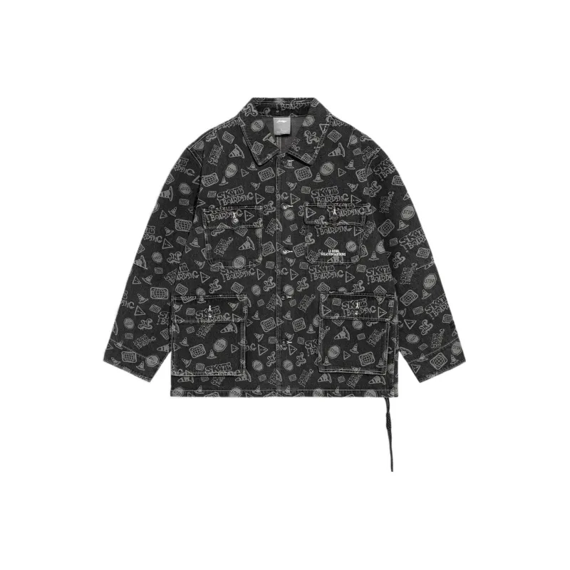LiNing Denim Jacket Men's Black-0
