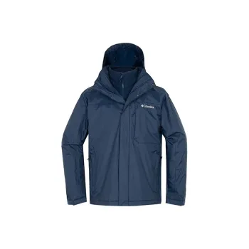 Columbia Waterproof And Windproof Windbreaker Jacket Men's Navy Blue