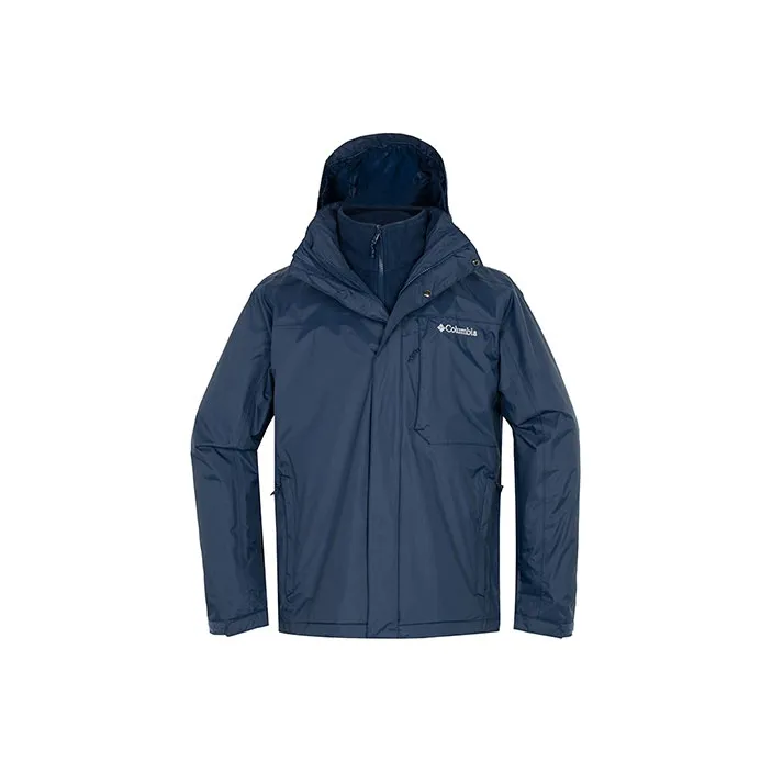 Columbia Waterproof And Windproof Windbreaker Jacket Men's Navy Blue-0