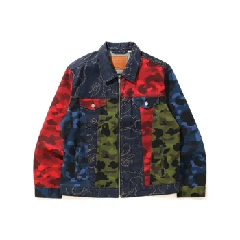A BATHING APE X Levi's Camo Trucker Jacket