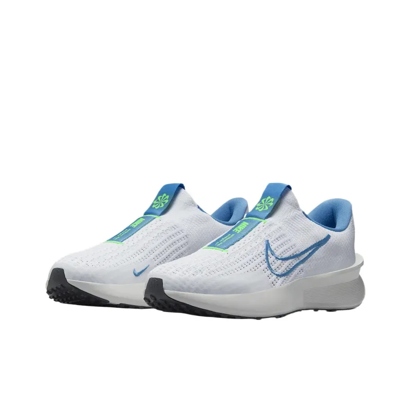 Nike Interact Run EasyOn White Volt Platinum Tint Blue Beyond Women's-2