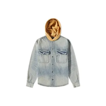 AMIRI Denim Jackets Men Light Blue