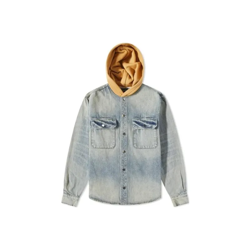AMIRI Denim Jackets Men Light Blue-0