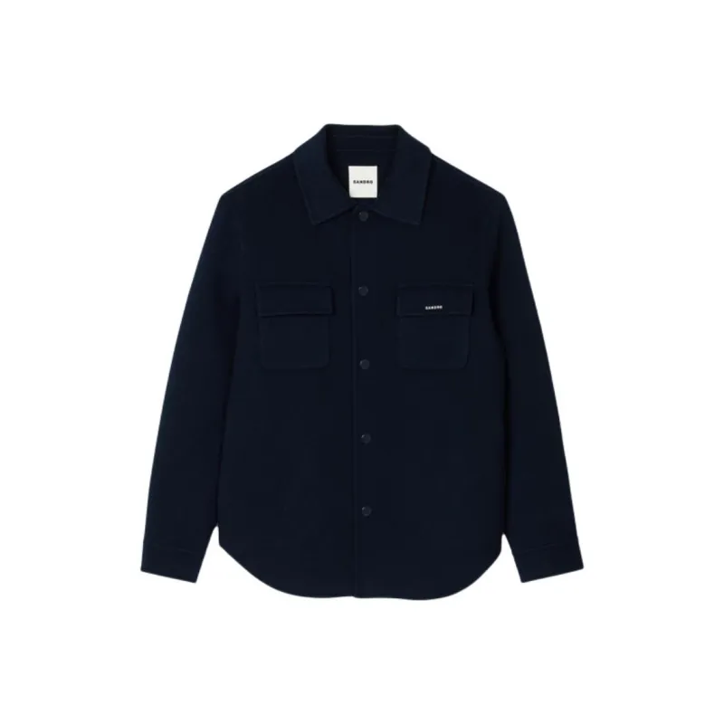 Sandro Logo lettering Wool Jacket-0
