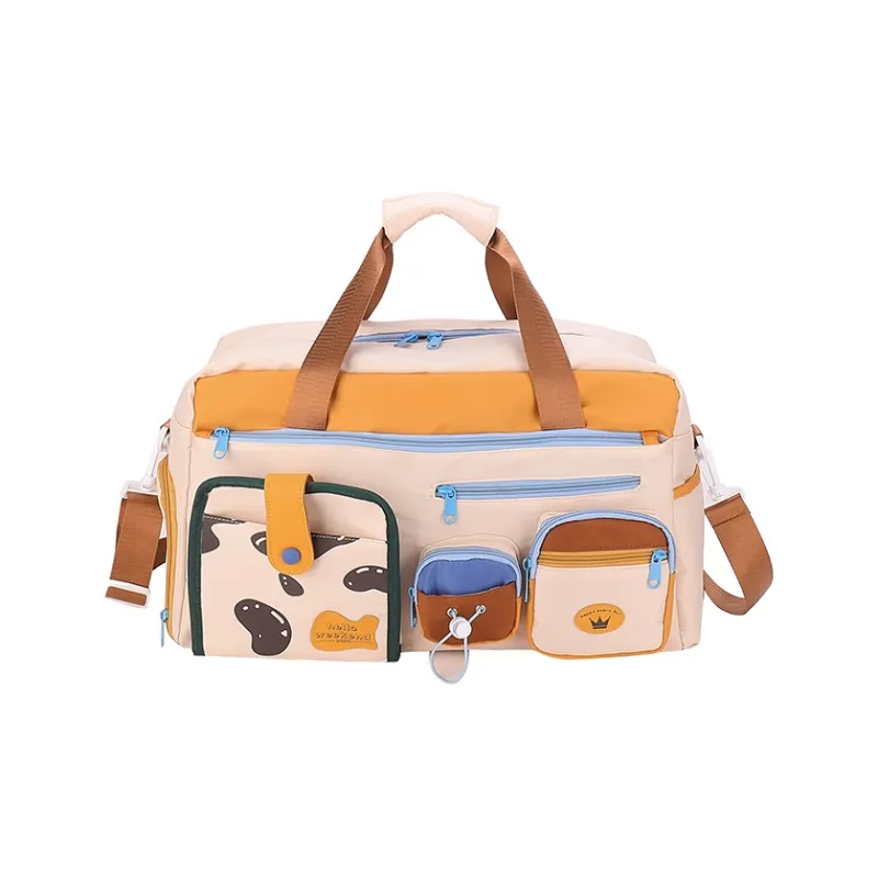 GOBLIN SHARKS 1759 Nylon Backpack Travel Bag Unisex Ecru-0