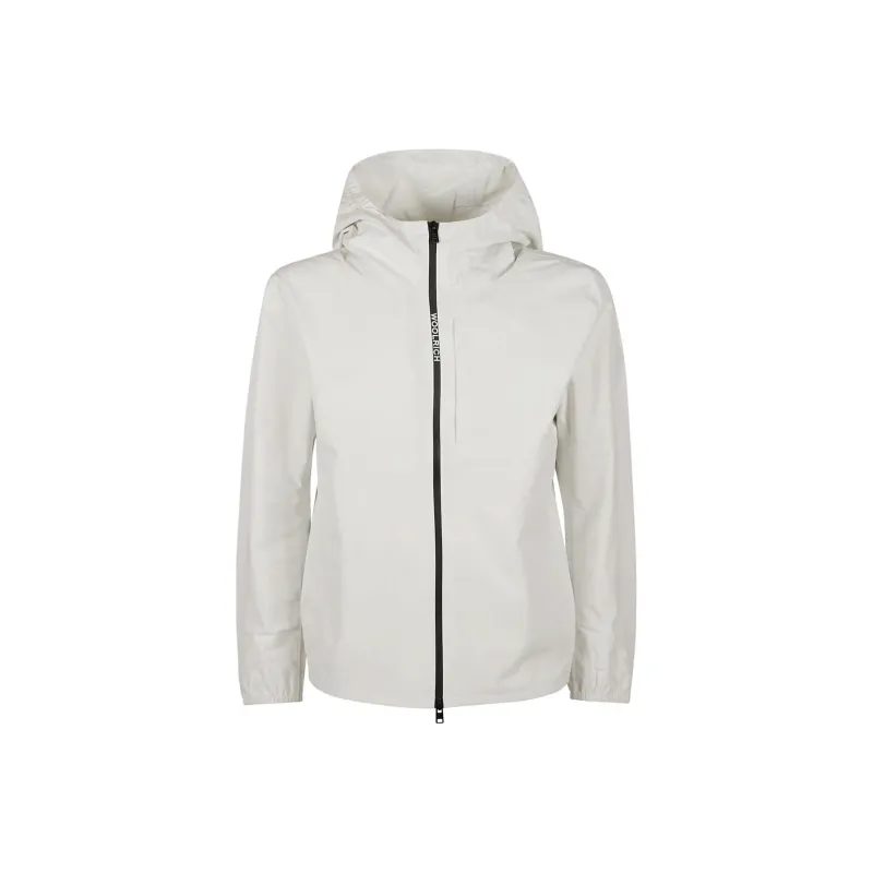 WOOLRICH Logo-Patch Hooded Zipped Jacket-0