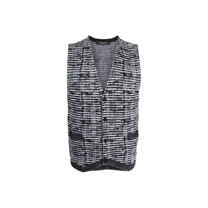 VERSACE Vests Men Black-0