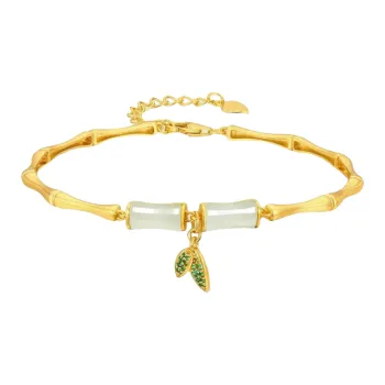Jade Charm Yao Hetian Jade Bracelets White Jade/Pale Greenish White Jade Women's
