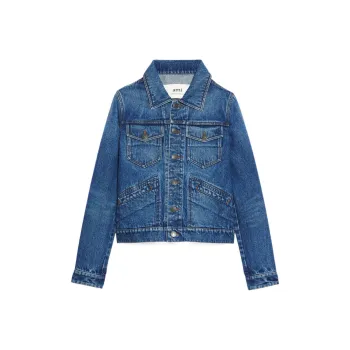 AMIPARIS Denim Jacket Men's Blue