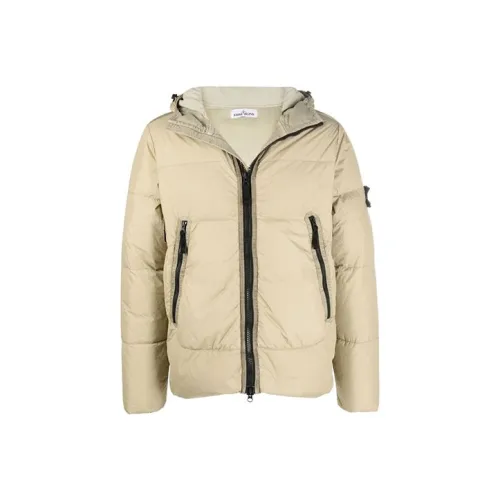 STONE ISLAND FW21 Solid Color Hooded Down chicest Men's Camel
