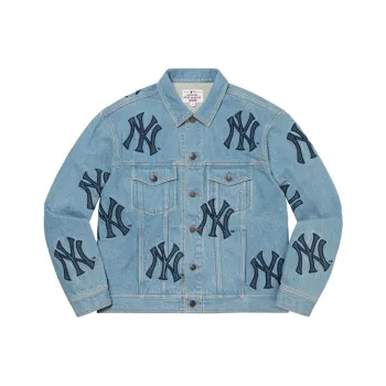 Supreme X New York Yankees Denim Trucker Jacket