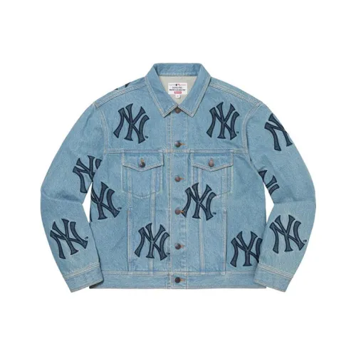 Supreme X New York Yankees Denim Trucker Jacket