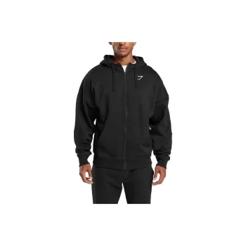 GYMSHARK CREST Jackets & Coats Men's Black