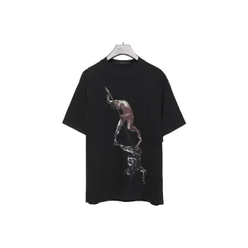 RAYSHOW T Shirts Men Black