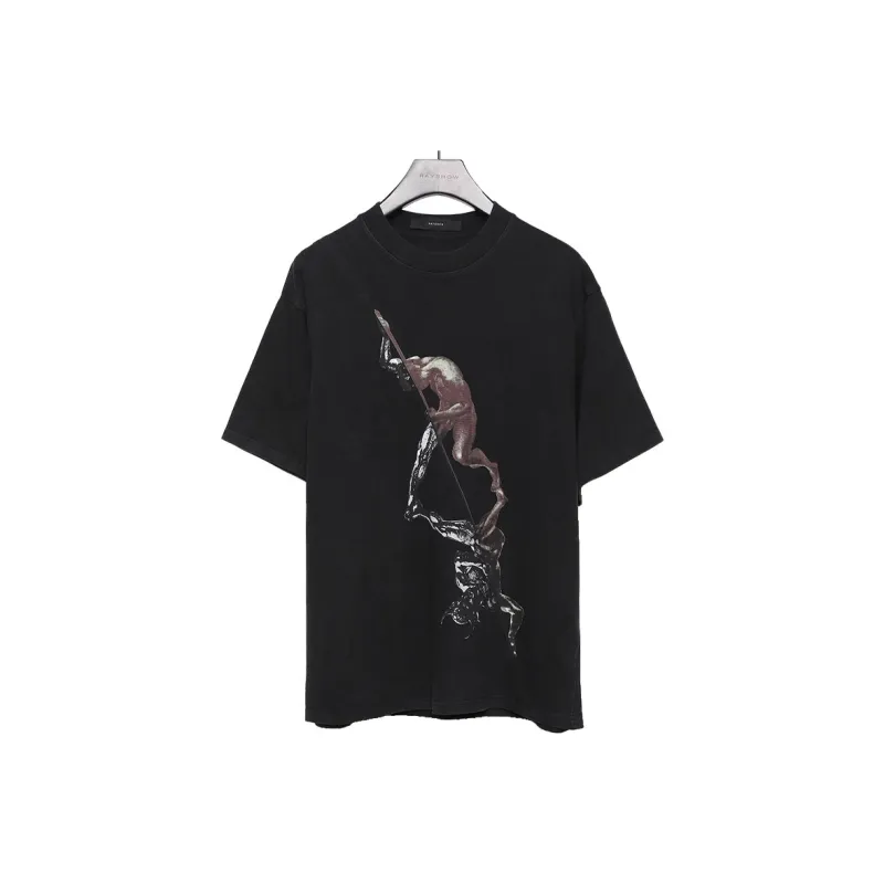 RAYSHOW T Shirts Men Black-0