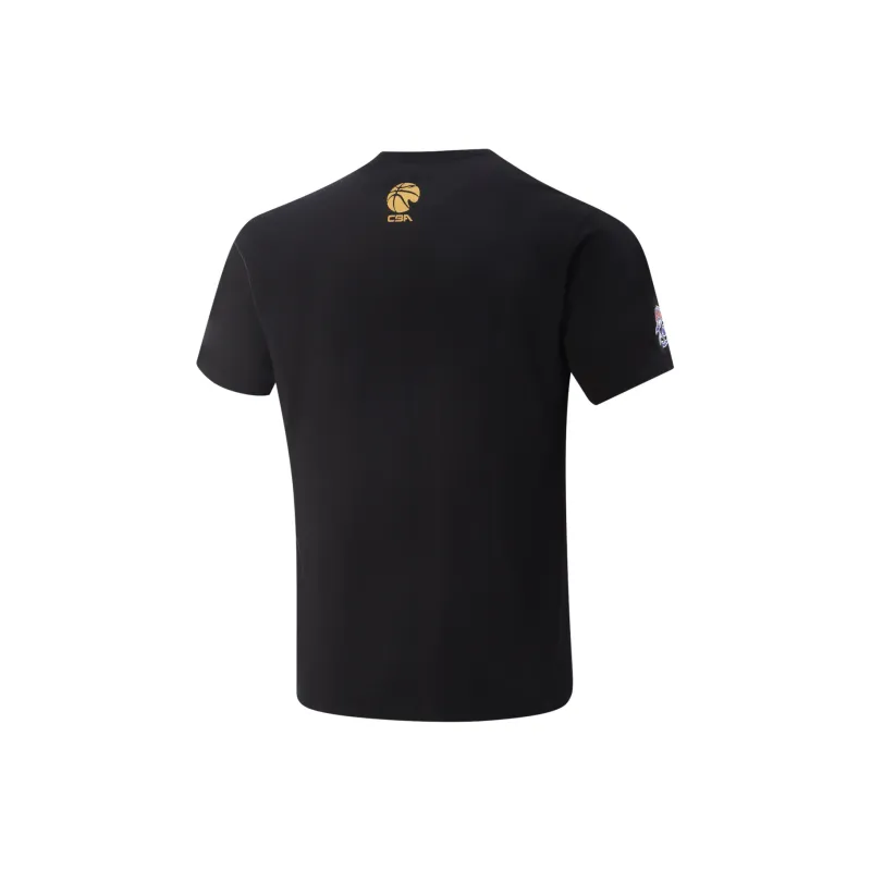 LiNing CBA Collection T Shirt Men's Black-1
