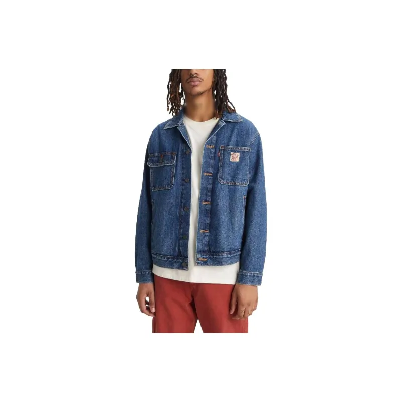 Levis Denim Jackets Men Indigo-0