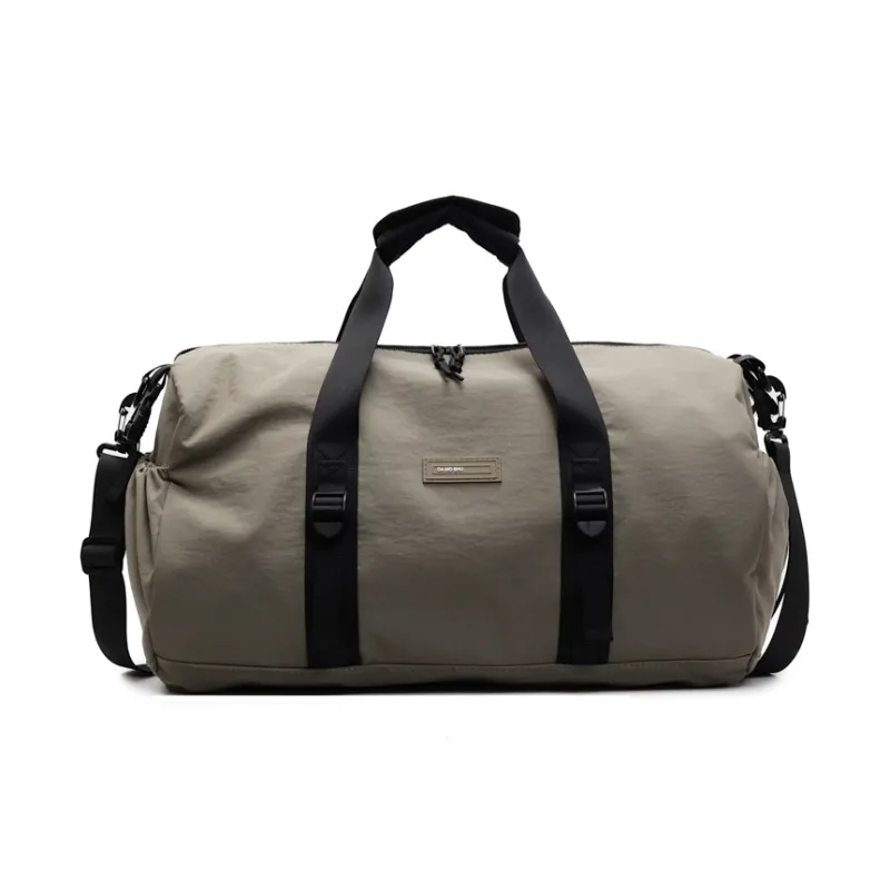 BUBM Fabric Travel Bag Unisex Black/Green/Yellow-0