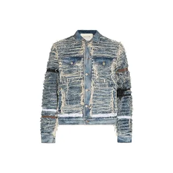 1017 ALYX 9SM X Blackmeans Shredded Denim Jacket