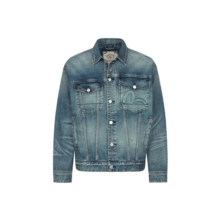 EVISU Denim Jacket Men's Denim Blue-0