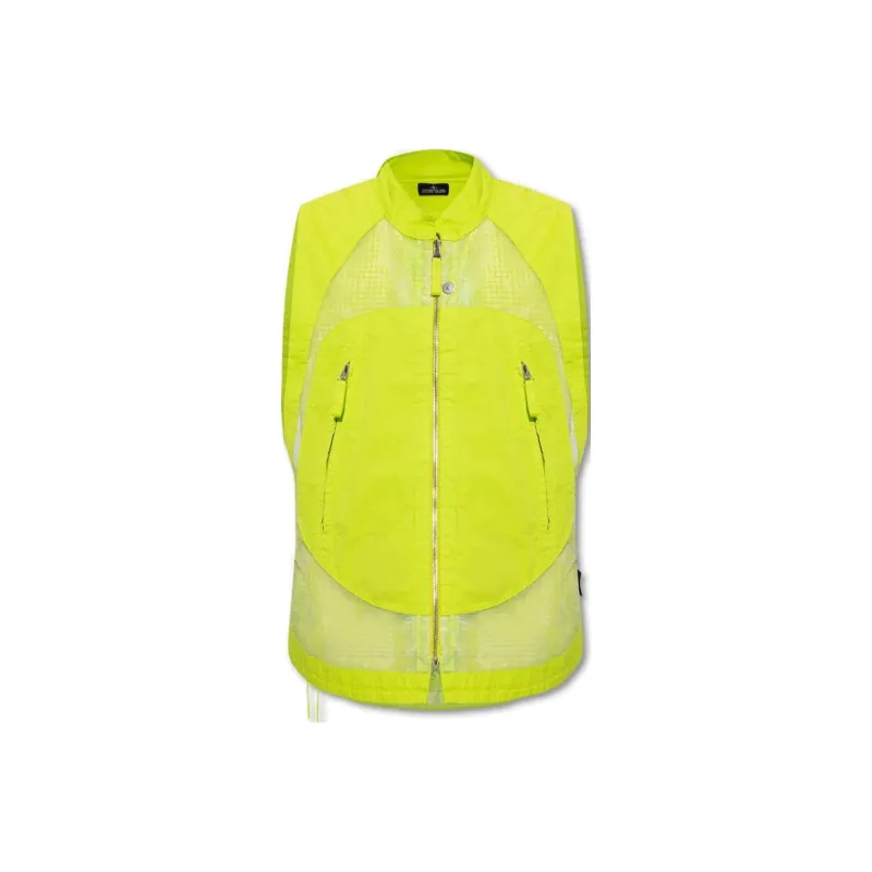 STONE ISLAND Mesh Panelled Zipped Vest-0